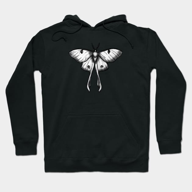 Moon Moth Hoodie by SolDaathStore